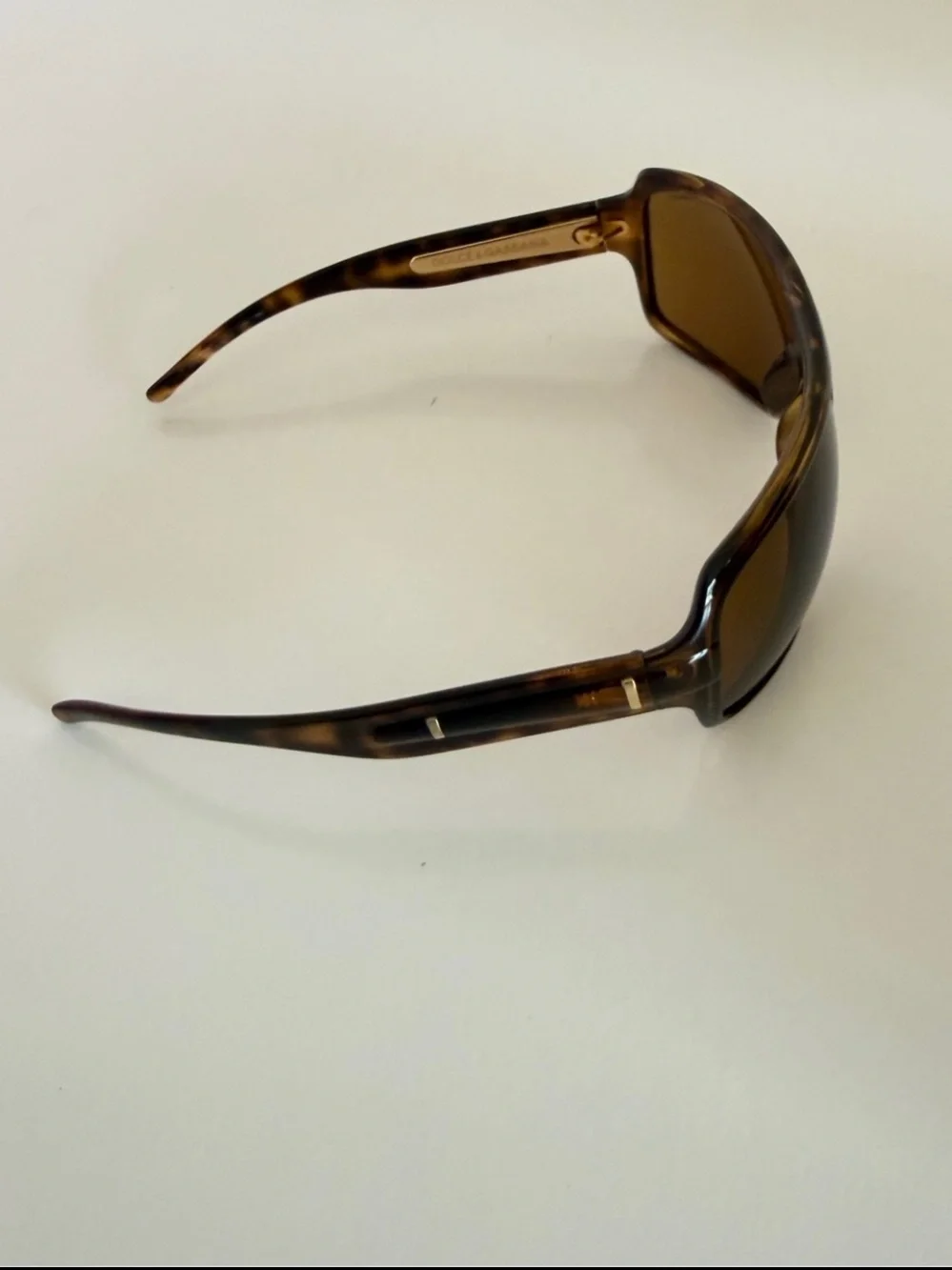 Dolce & Gabbana DG 6031 Vintage Tortoiseshell Wraparound Mask Sunglasses Set Y2K